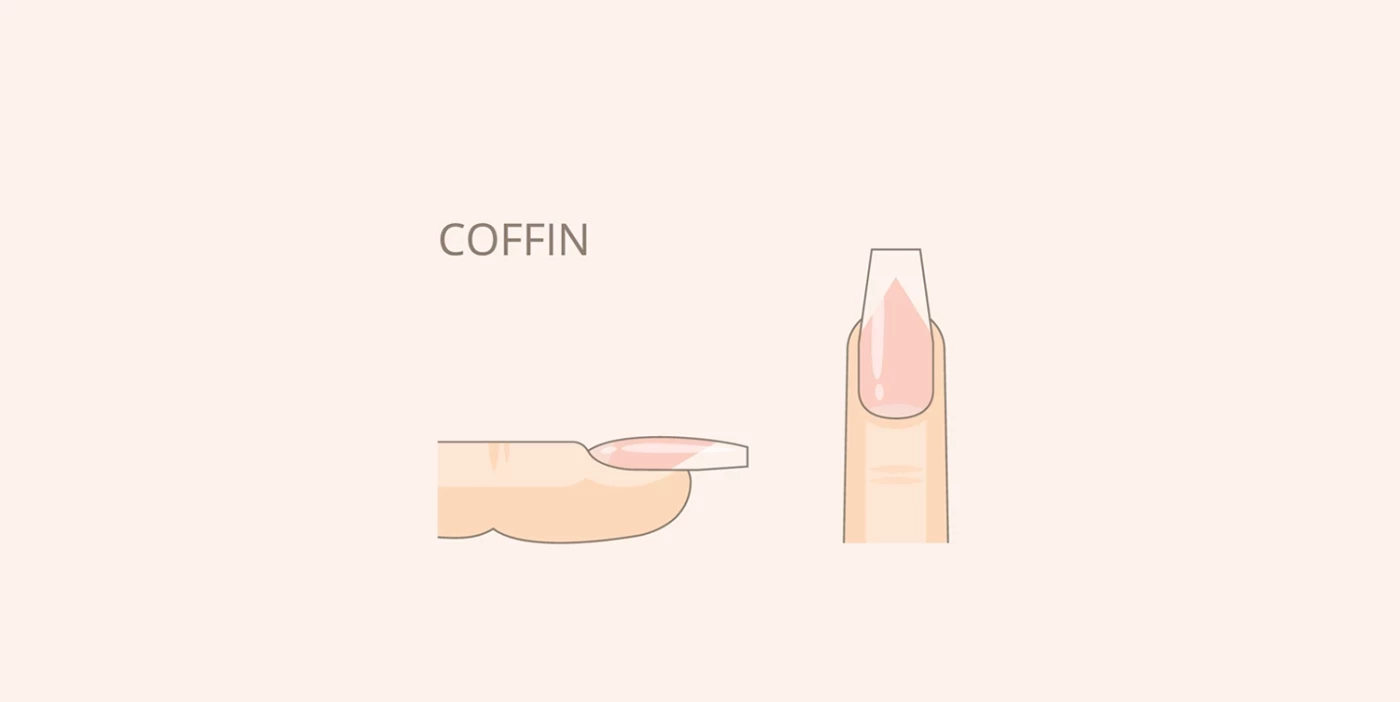 Como dar a tus uñas la forma Coffin