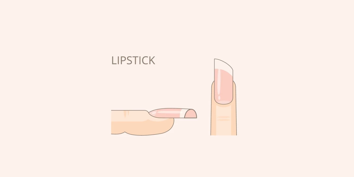 Como dar a tus uñas la forma Lipstick